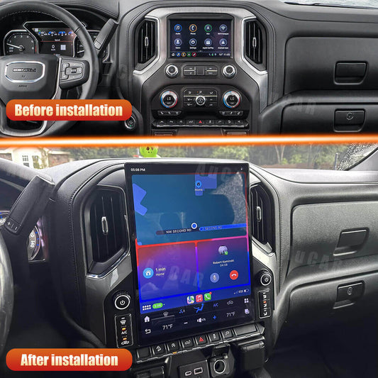AuCar Android 15.6″ Car Radio For Chevrolet Silverado GMC Sierra 2019-2024