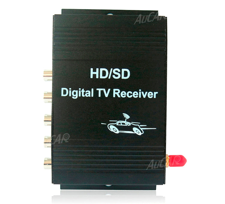 AuCAR DVB-T Car Digital TV HD MPEG-4 Tuner Receiver Two Antenna 140-200km/h Two Chip Tuner DVB T BOX