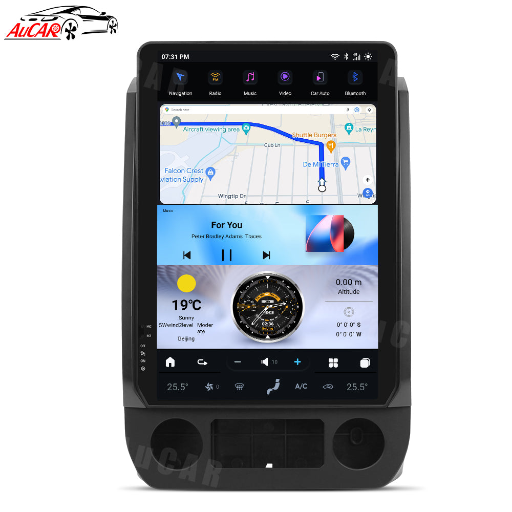 AuCar Tesla Android 13 14.4" Car Radio GPS Navigation For Ford F150 2015-2020
