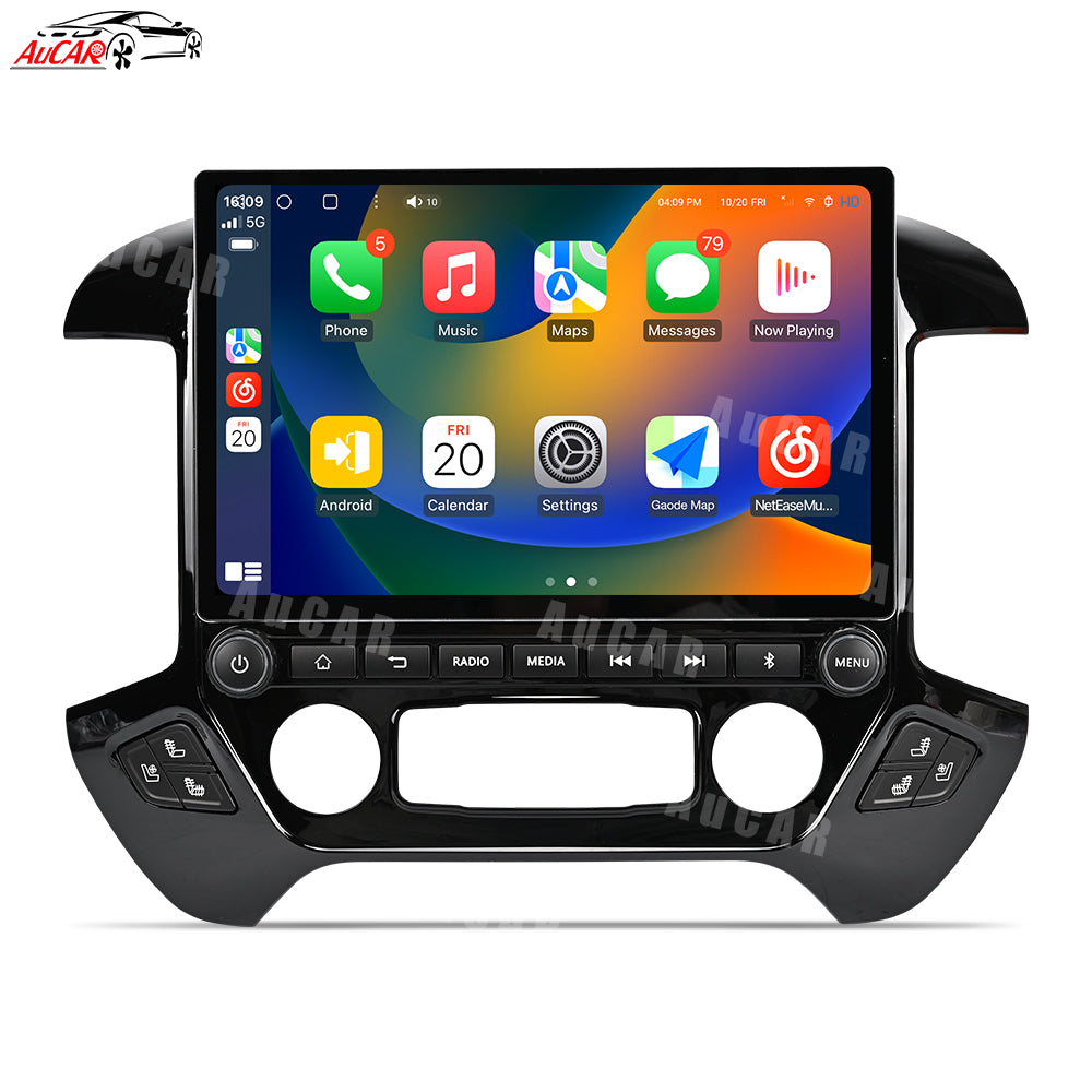 AuCar Tesla Android 13″ Car Radio GPS Navigation For GMC Sierra Chevrolet Silverado 2014-2019