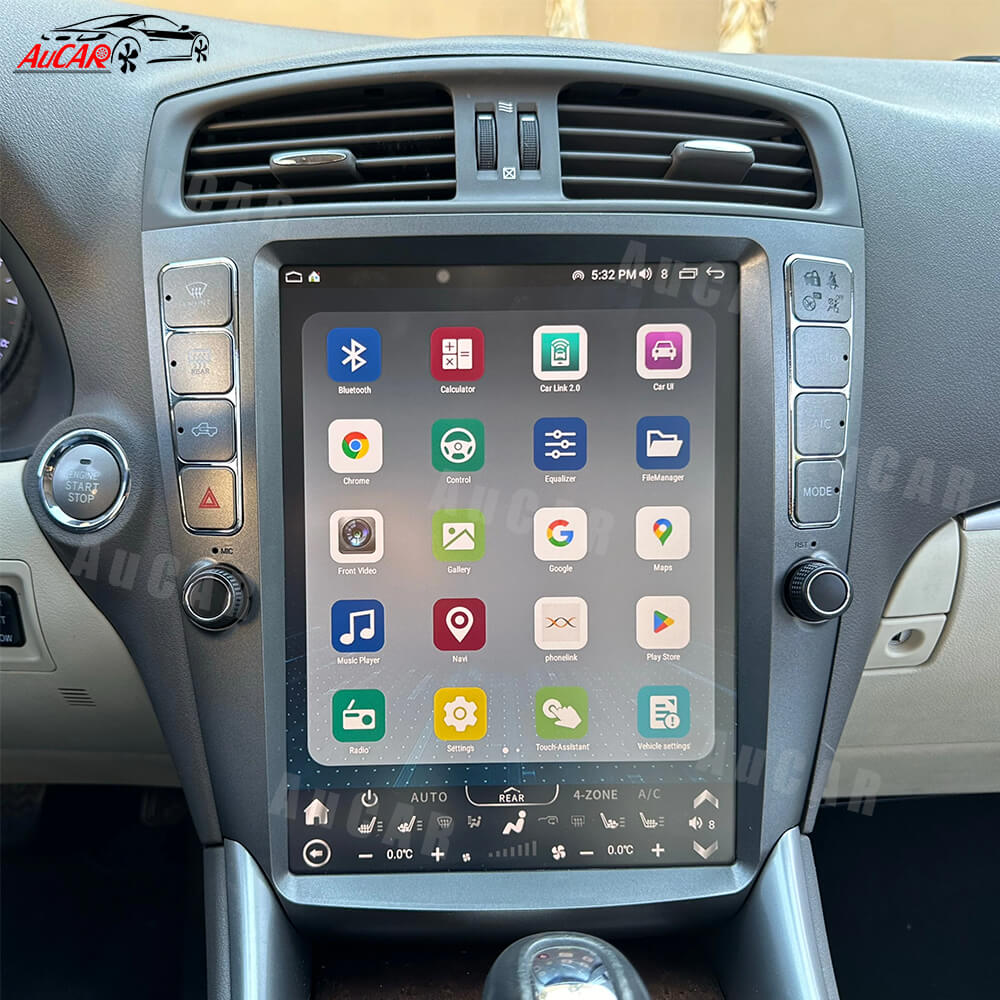 AuCar Tesla Android 12 12.1" Car Radio GPS Navigation For Lexus IS250 IS350 2005-2012