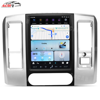 AuCar Tesla Android 13 12.1" Car Radio GPS Navigation For Dodge RAM 2009-2012