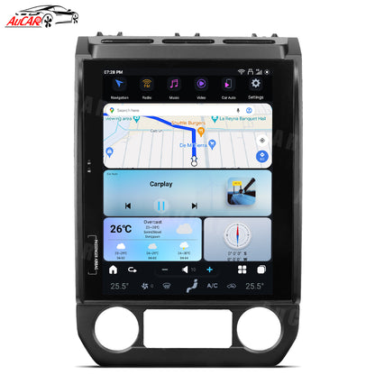 AuCar Tesla Android 13 12.1" Car Radio GPS Navigation For Ford F150 2015-2020