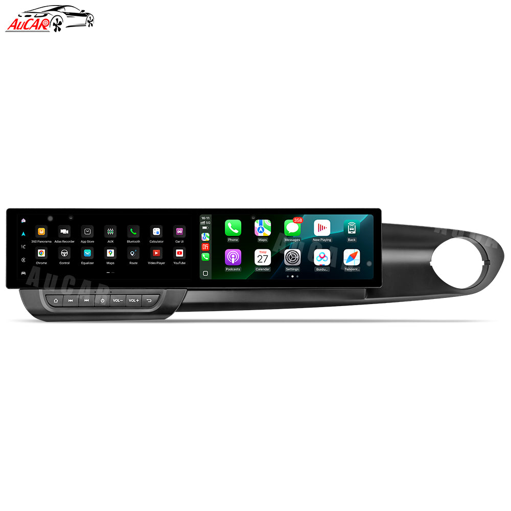 AuCAR Android 12.3" Car radio For Chevrolet Camaro 2016-2023 Dual Screen Digital instrument panel With android screen