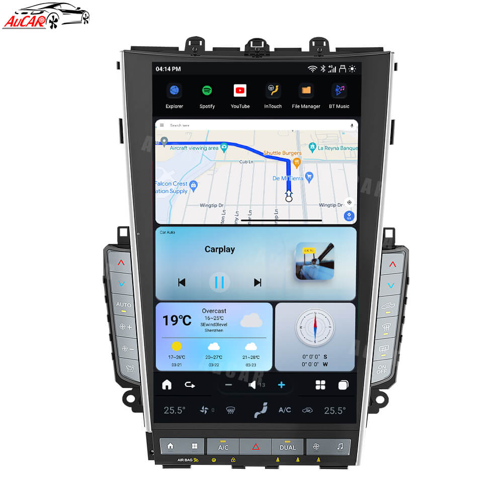 AUCARAUTO Tesla Android 13 13.6" Car Radio GPS Navigation for Infiniti Mark7 MK7 Q50 Q50S Q60 Q60S 2020-2022