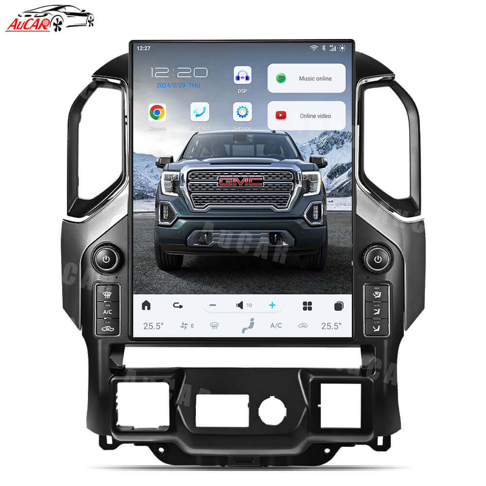 AuCar Android 15.6″ Car Radio For Chevrolet Silverado GMC Sierra 2019-2024