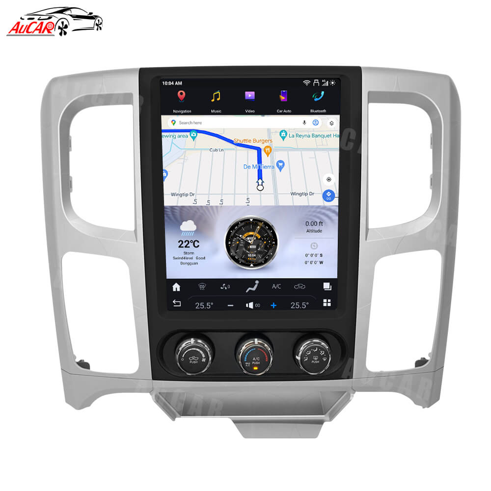 AuCar Tesla Android 13 12.1" Car Radio GPS Navigation For Dodge Ram 2013-2022
