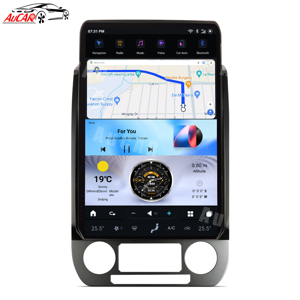 AuCar Tesla Android 17" Car Radio GPS Navigation For Ford F150 F250 Raptor 2015-2020