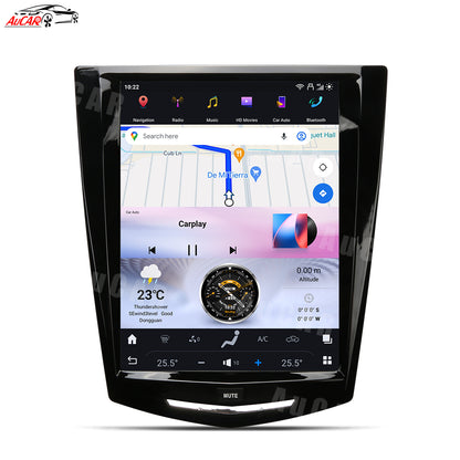 AuCar Tesla Android 13 10.4" Car Radio GPS Navigation For Cadillac Escalade ATS XTS SRX CTS 2014-2018
