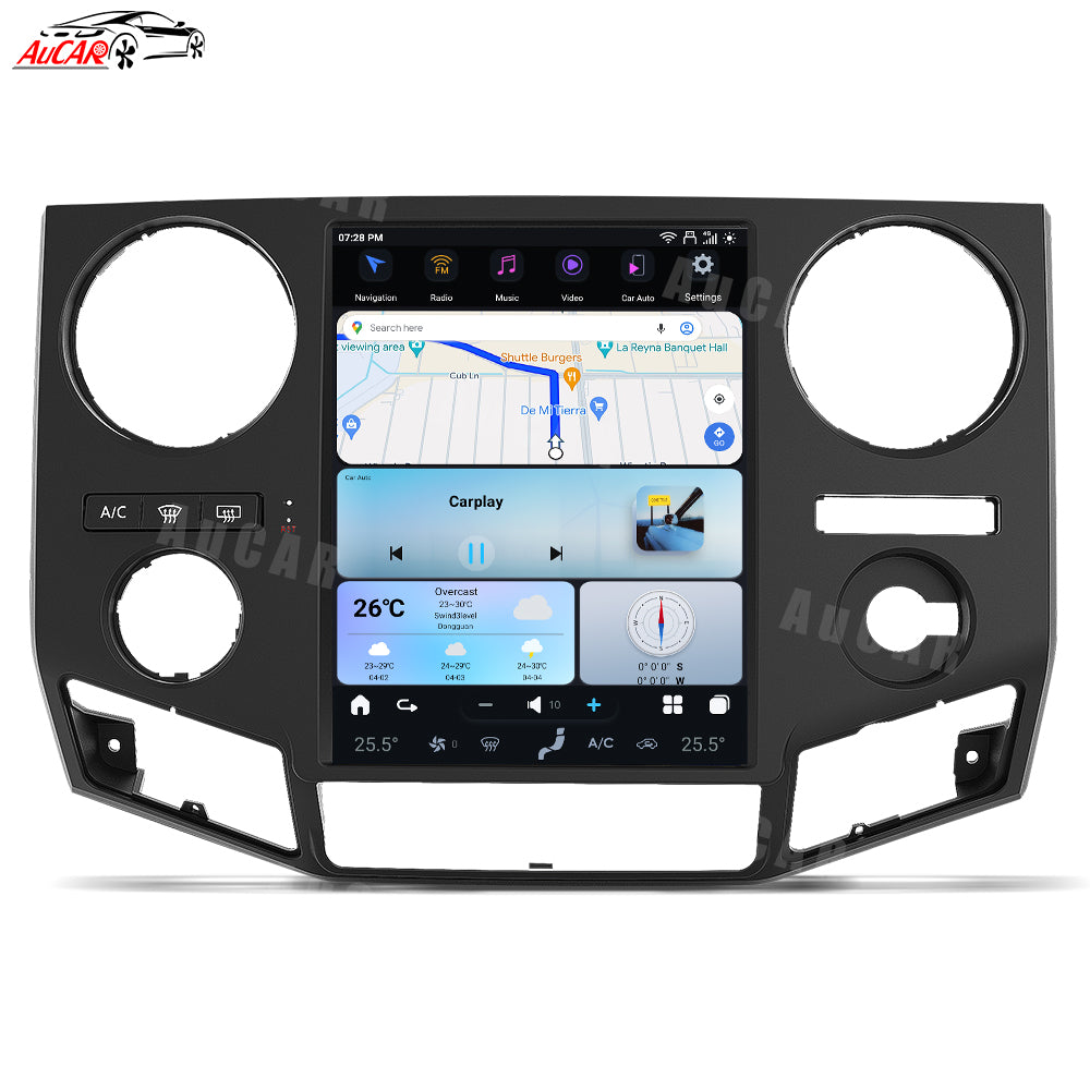 AuCar Tesla Android 13 12.1" Car Radio GPS Navigation For Ford F250 F350 F450 F650 2010-2016