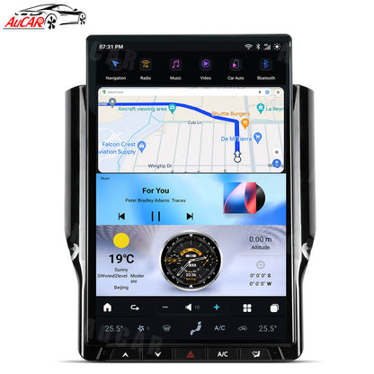 AuCar Tesla Android 13 14.4" Car Radio GPS Navigation For Dodge RAM 2019-2022