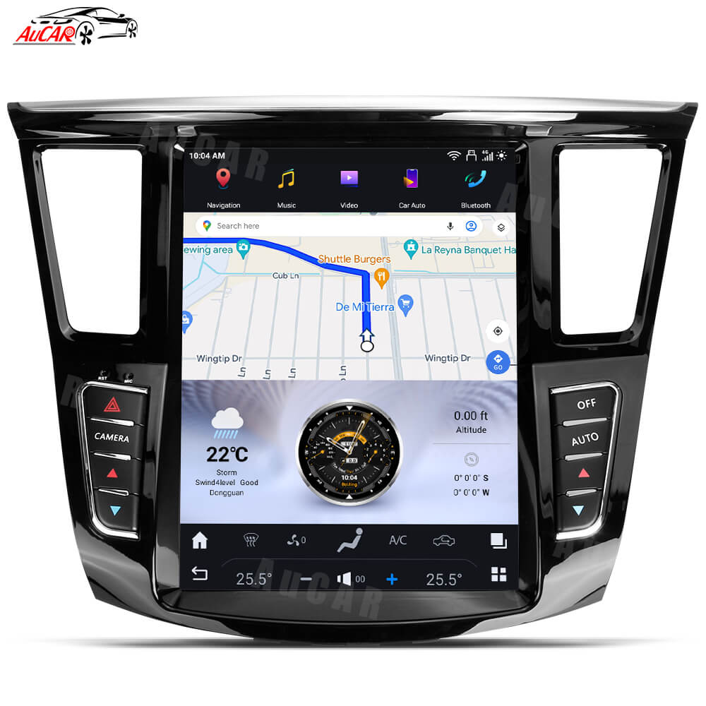 AuCar Tesla Android 13 12.1" Car Radio GPS Navigation For Infiniti QX60 JX Series 2011-2020