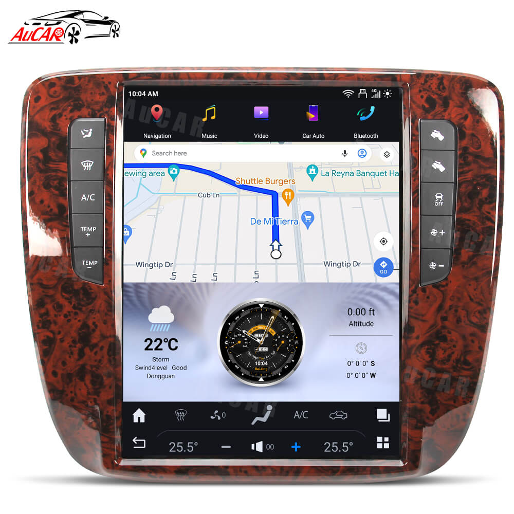 AuCar Tesla Android 13 12.1" Car Radio GPS Navigation For Chevrolet Tahoe/Silverado/GMC Yukon 2007-2012