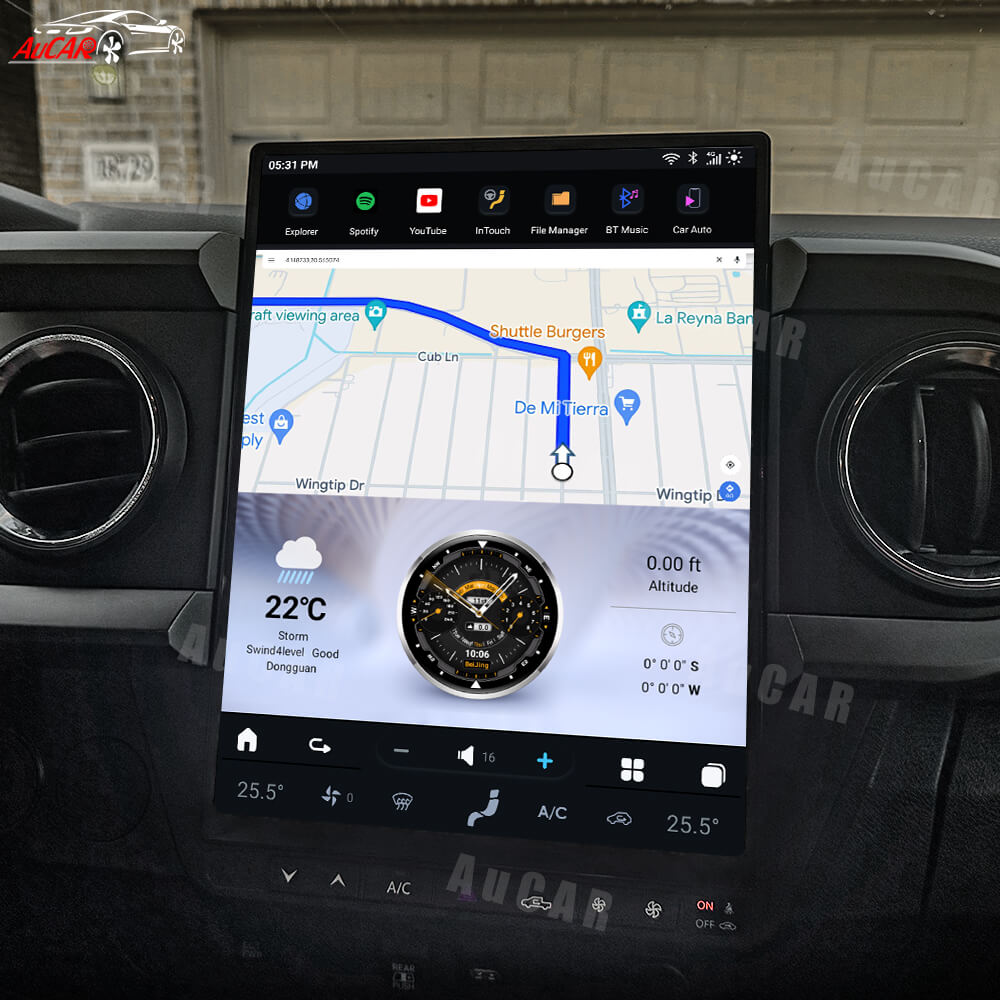 AUCAR Tesla Android 13 13.8" Car Radio GPS Navigation For Toyota Tacoma 2016-2023