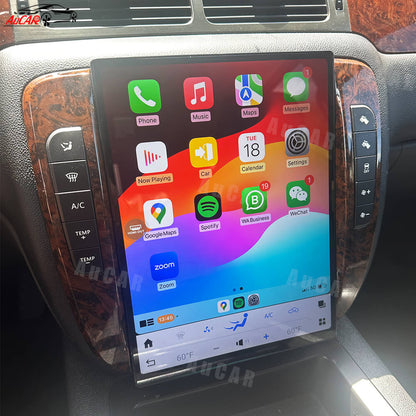 AuCar Tesla Android 13 14.5" Car Radio GPS Navigation For Chevrolet Tahoe/Silverado/GMC Yukon 2007-2012