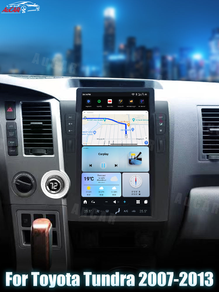 AuCar Tesla Android 13 13.6" Car Radio GPS Navigation For Toyota Tundra Sequoia 2007-2013
