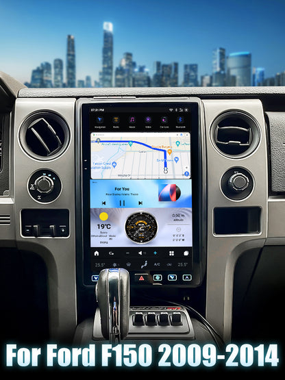 AuCar Tesla Android 13 14.4" Car Radio GPS Navigation For Ford F150 2013-2014