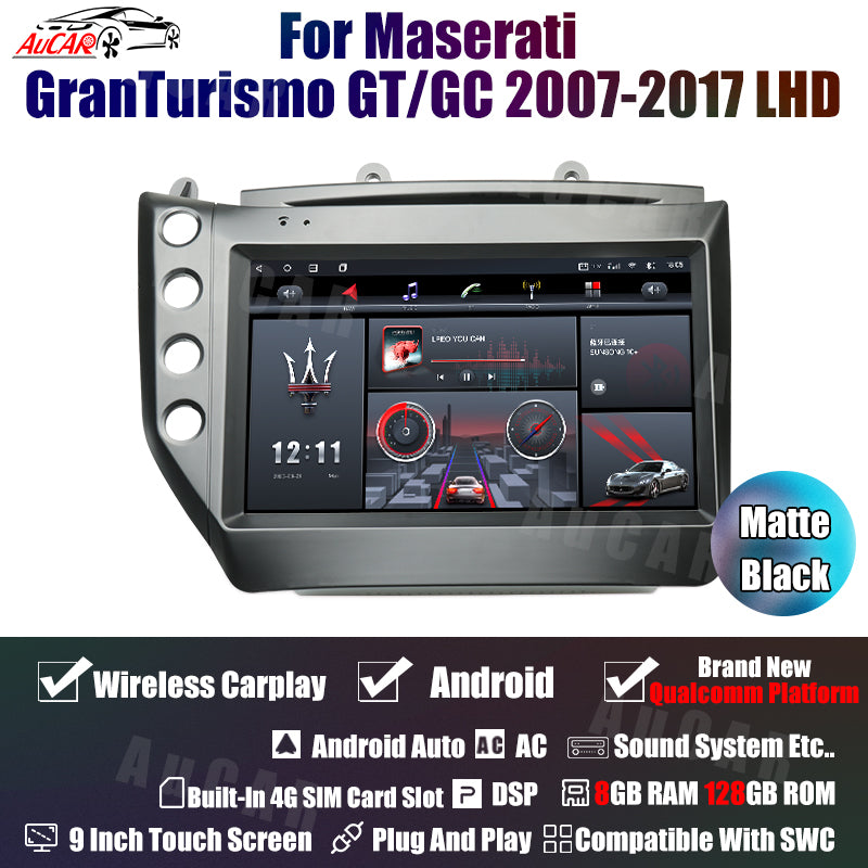 AuCAR Gen 4 8gb RAM 128/256gb ROM Android System Car Radio for Maserati GT/GC GranTurismo 2007 – 2017