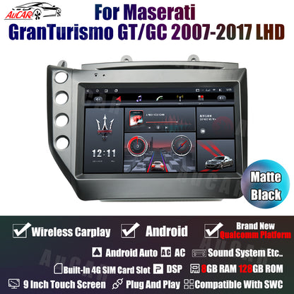 AuCAR Gen 4 8gb RAM 128/256gb ROM Android System Car Radio for Maserati GT/GC GranTurismo 2007 – 2017