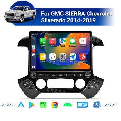 AuCar Tesla Android 13″ Car Radio GPS Navigation For GMC Sierra Chevrolet Silverado 2014-2019