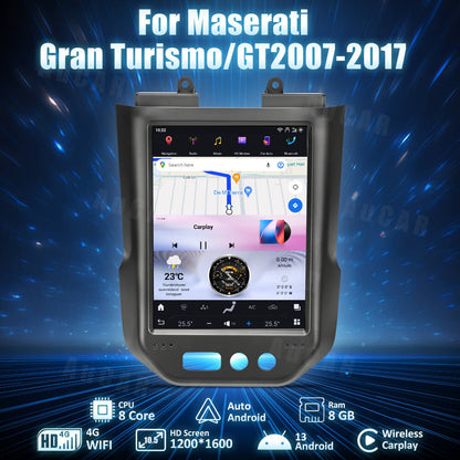 AuCar Tesla Android 13 10.5" Car Radio GPS Navigation For Maserati Gran Turismo/GT 2007-2017