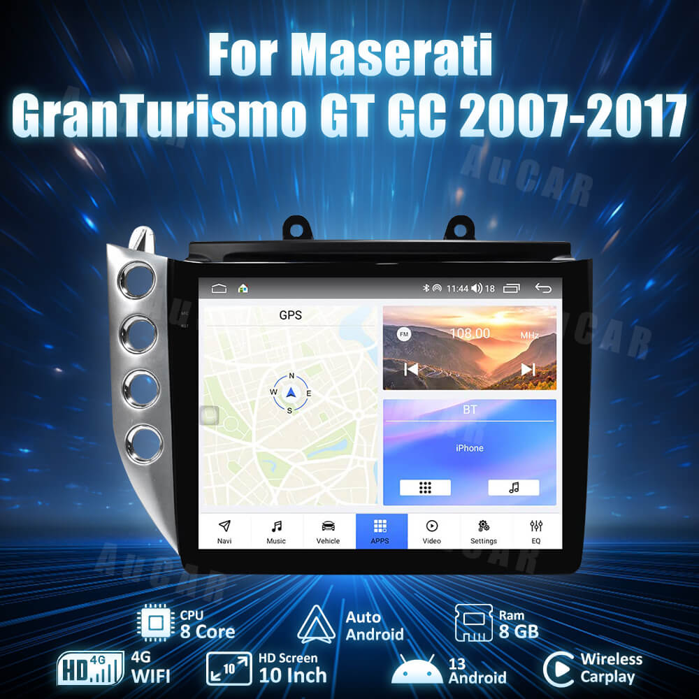 AuCAR Gen 5 Android 13 Car Radio for Maserati GranTurismo GT/GC 2007-2017