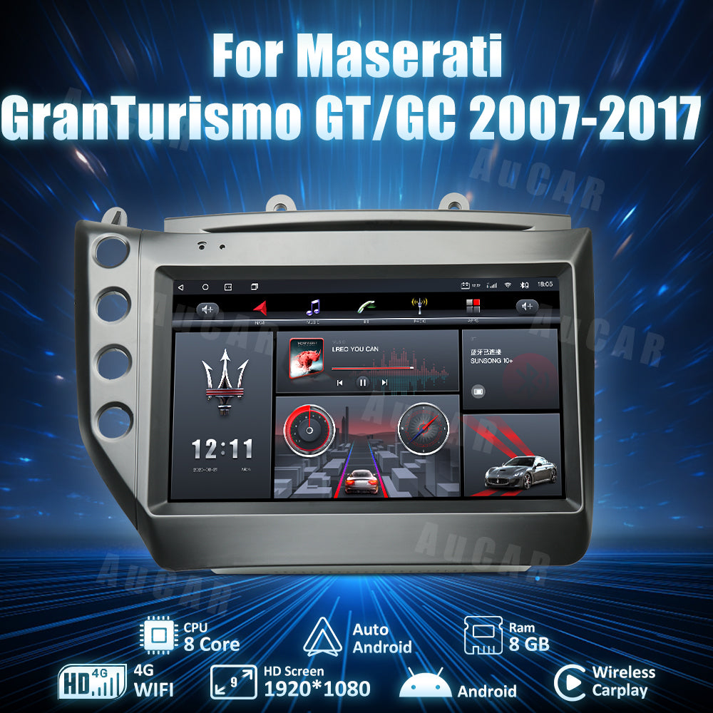 AuCAR Gen 4 8gb RAM 128/256gb ROM Android System Car Radio for Maserati GT/GC GranTurismo 2007 – 2017