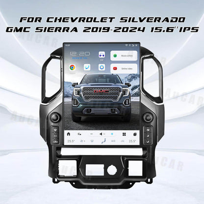 AuCar Android 15.6″ Car Radio For Chevrolet Silverado GMC Sierra 2019-2024
