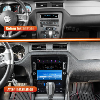 AuCar Tesla Android 12 12.1" Car Radio GPS Navigation For Ford Mustang 2010-2014