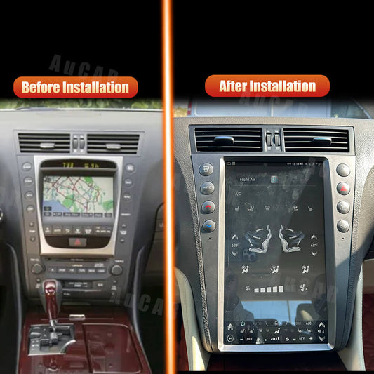 AuCar Tesla Android 12 13.6" Car Radio GPS Navigation For Lexus GS300 350 430 450h 460 2005-2011