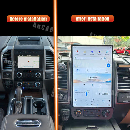 AuCar Tesla Android 17" Car Radio GPS Navigation For Ford F150 F250 Raptor 2015-2020