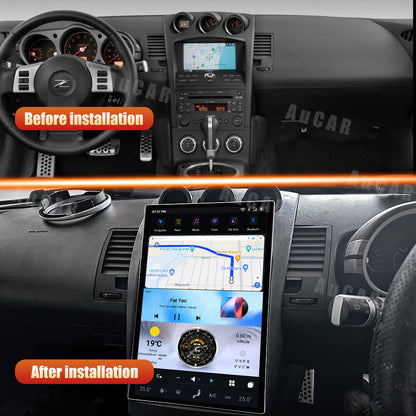 AuCar Tesla Android 13 14.5" Car Radio GPS Navigation For Nissan 350Z Z33 2002-2008