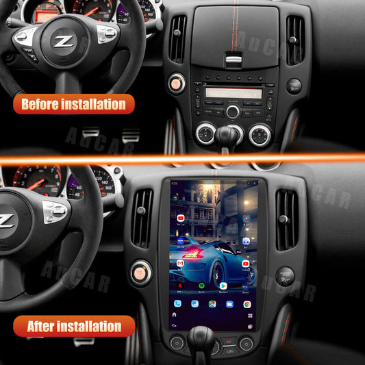 AUCAR Android 13 13.6“ Tesla Android System Car Radio Multimedia GPS Navigation For Nissan 370Z 2009-2021