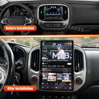 AuCar Tesla Android 14.4″ Car Radio GPS Navigation For Chevrolet Colorado Canyon 2019-2023