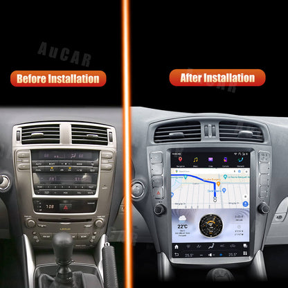 AuCar Tesla Android 12 12.1" Car Radio GPS Navigation For Lexus IS250 IS350 2005-2012