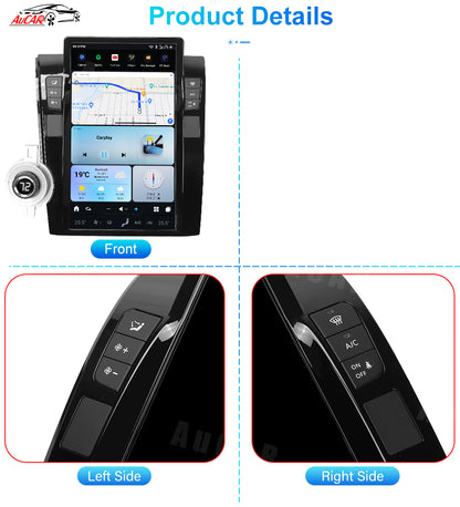 AuCar Tesla Android 13 13.6" Car Radio GPS Navigation For Toyota Tundra Sequoia 2007-2013