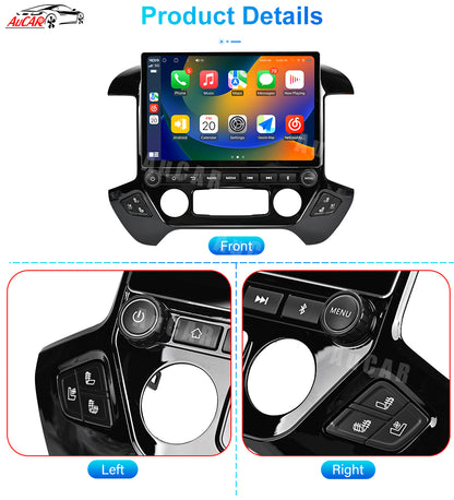 AuCar Tesla Android 13″ Car Radio GPS Navigation For GMC Sierra Chevrolet Silverado 2014-2019