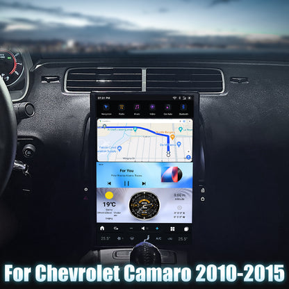 AuCar Tesla Android 13 14.5" Car Radio GPS Navigation For Chevrolet Camaro 2010-2015