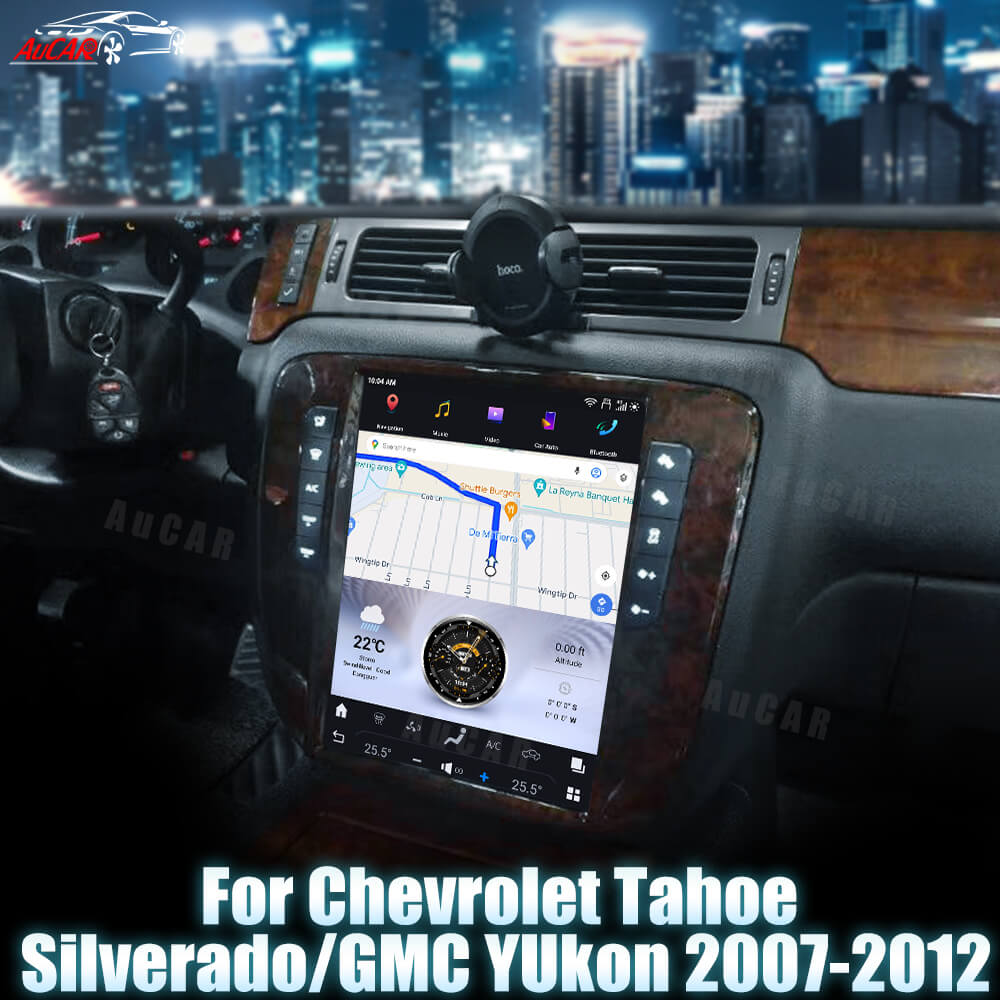 AuCar Tesla Android 13 12.1" Car Radio GPS Navigation For Chevrolet Tahoe/Silverado/GMC Yukon 2007-2012