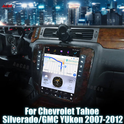 AuCar Tesla Android 13 12.1" Car Radio GPS Navigation For Chevrolet Tahoe/Silverado/GMC Yukon 2007-2012