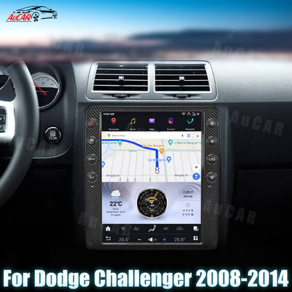 AuCar Tesla Android 13 12.1" Car Radio GPS Navigation For Dodge Challenger 2008-2014
