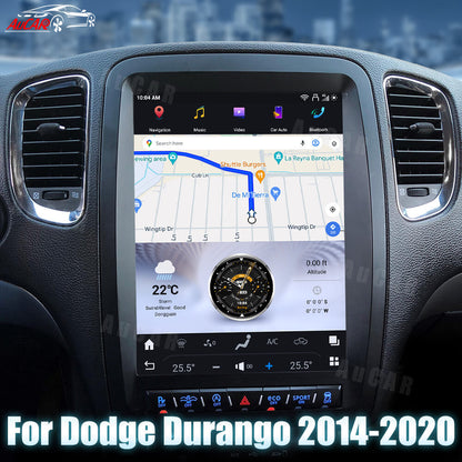 AuCar Tesla Android 13 12.1" Car Radio GPS Navigation For Dodge Durango 2010-2020