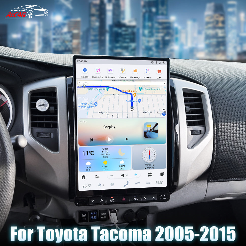 AUCARAUTO Tesla Android 13 14.0" Car Radio GPS Navigation For Toyota Tacoma 2005-2015