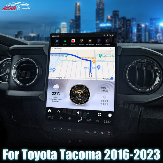 AUCAR Tesla Android 13 13.8" Car Radio GPS Navigation For Toyota Tacoma 2016-2023