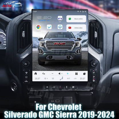 AuCar Android 15.6″ Car Radio For Chevrolet Silverado GMC Sierra 2019-2024