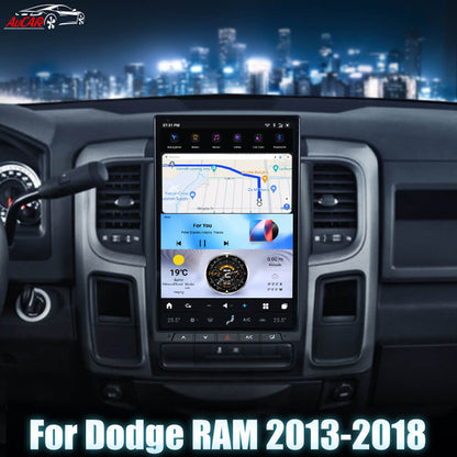 AuCar Tesla Android 13 14.4" Car Radio GPS Navigation For Dodge RAM 2013-2018