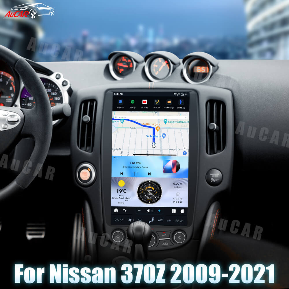 AUCAR Android 13 13.6“ Tesla Android System Car Radio Multimedia GPS Navigation For Nissan 370Z 2009-2021
