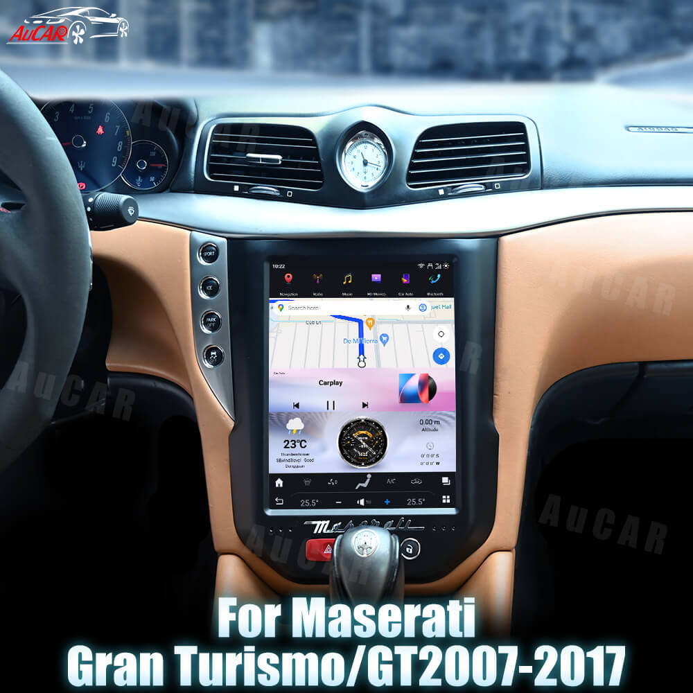 AuCar Tesla Android 13 10.5" Car Radio GPS Navigation For Maserati Gran Turismo/GT 2007-2017