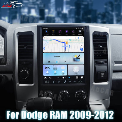 AuCar Tesla Android 13 12.1" Car Radio GPS Navigation For Dodge RAM 2009-2012