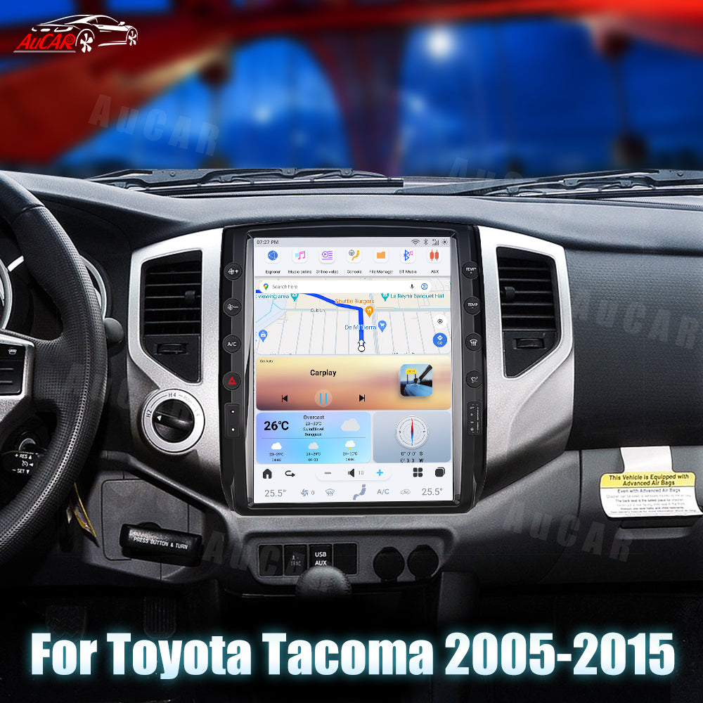 AUCARAUTO Tesla Android 13 12.1" Car Radio GPS Navigation For Toyota Tacoma 2005-2015